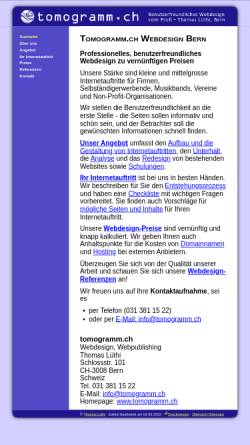 Vorschau der mobilen Webseite www.tomogramm.ch, tomogramm, Bern