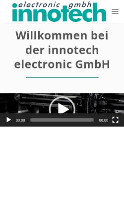 Vorschau der mobilen Webseite www.innotech-electronic.de, Innotech Electronic GmbH