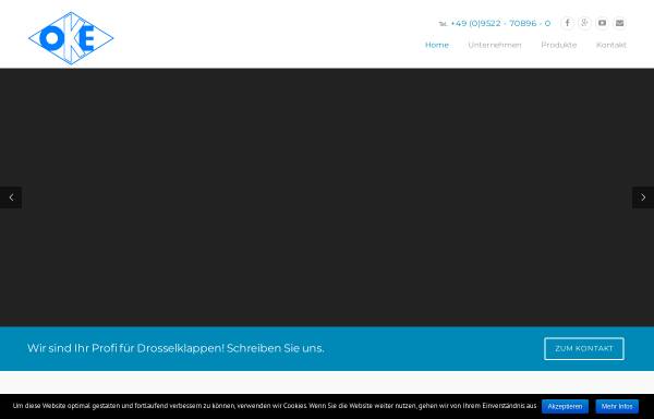 Vorschau von www.oke-gmbh.de, OKE Armaturen & Apparatebau GmbH