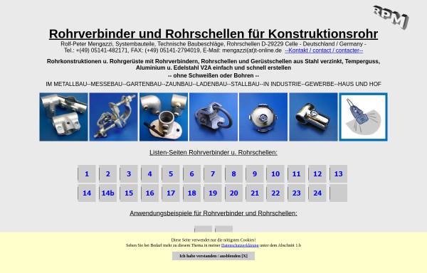 Vorschau von www.rohrverbinderfittings.de, Rolf-Peter Mengazzi
