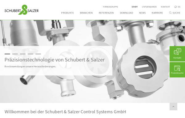 Vorschau von controlsystems.schubert-salzer.com, Schubert & Salzer GmbH