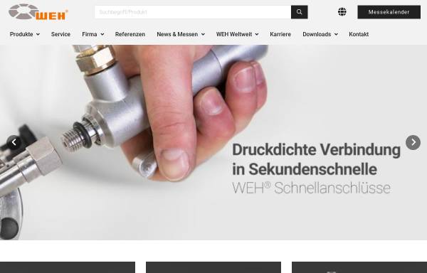 Vorschau von www.weh.de, WEH GmbH Verbindungstechnik und Weh GmbH GasTechnology