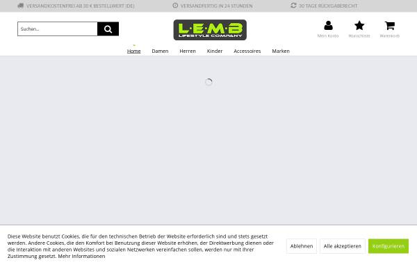 Vorschau von www.lemb.com, L.E.M.B. Textilvertriebs GbR