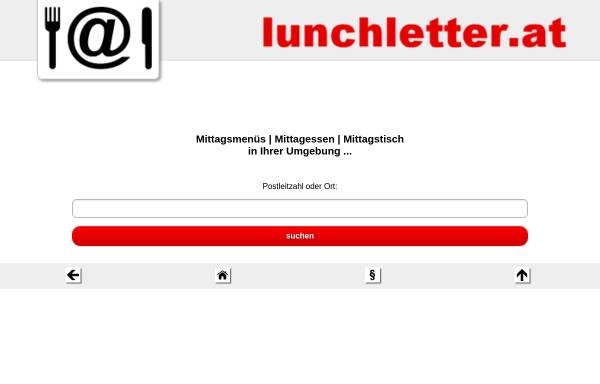 Vorschau von www.lunchletter.at, Lunchletter.at