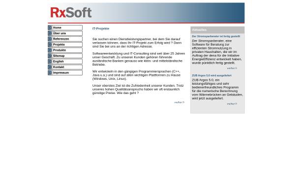 Vorschau von www.rxsoft.de, RxSoft Datenverarbeitung GmbH