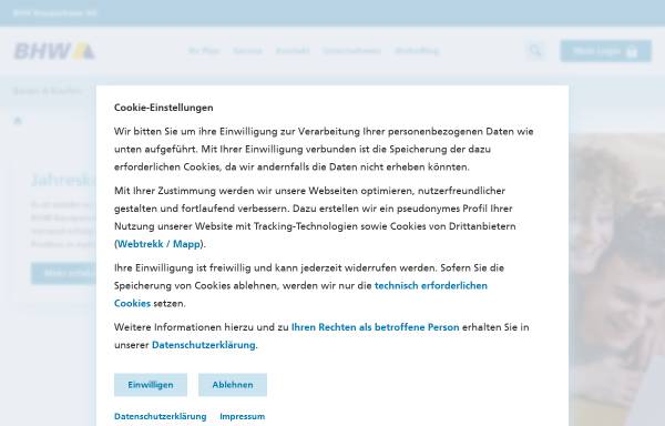 Vorschau von www.bhw.de, BHW Holding AG