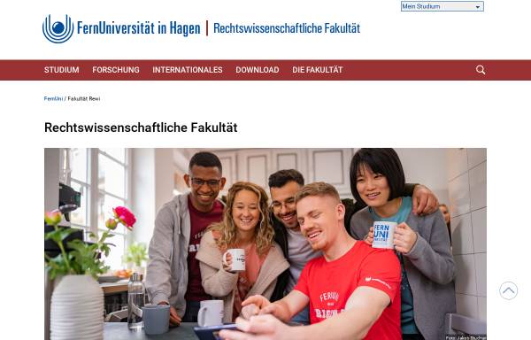 Vorschau von www.fernuni-hagen.de, Fachbereich Rechtswissenschaft der Fernuniversität Hagen