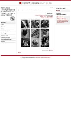 Vorschau der mobilen Webseite www.ipr.uni-heidelberg.de, Institut für ausländisches und internationales Privat- und Wirtschaftsrecht