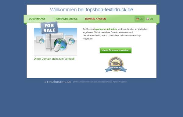 Vorschau von www.topshop-textildruck.de, The Top Shop, Wolfgang Honnes
