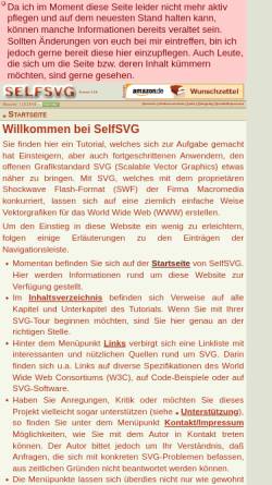 Vorschau der mobilen Webseite www.selfsvg.info, SELFSVG – SVG-Grafiken selbst erstellen