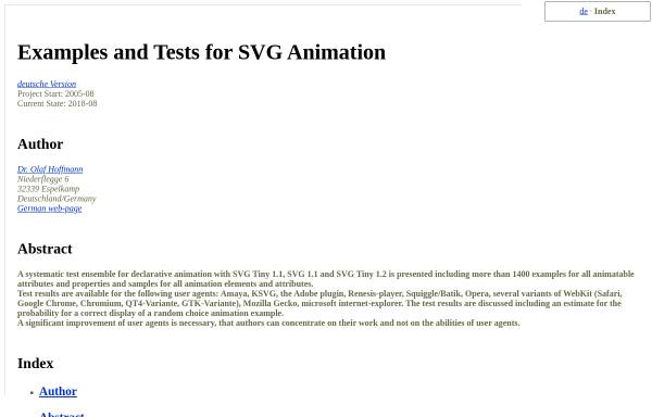 SVG-Animation: Beispiele und systematischer Test