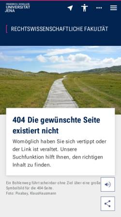 Vorschau der mobilen Webseite www.recht.uni-jena.de, Der Grüne Bote