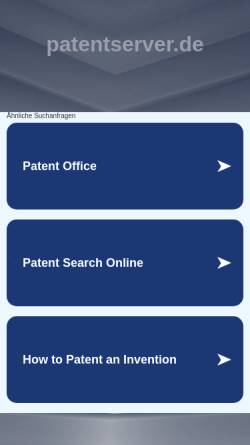 Vorschau der mobilen Webseite www.patentserver.de, Patentserver des Bundesministeriums für Wirtschaft und Technologie