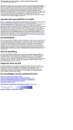 Vorschau der mobilen Webseite www.beckmannundnorda.de, Rechtliche Vorgaben für Online-Shops