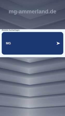 Vorschau der mobilen Webseite www.mg-ammerland.de, MG Stammtisch Ammerland