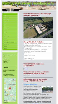 Vorschau der mobilen Webseite www.rufv-homburg.de, RuFV Homburg, Saar e.V.