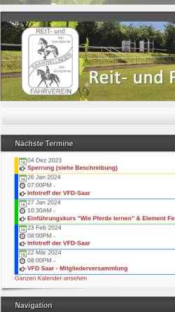 Vorschau der mobilen Webseite www.rufvs.de, RuFV Saarwellingen e.V.