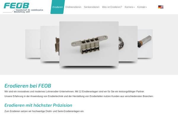 Vorschau von www.feob.de, FEOB Ges. für metallerosive Bearbeitung m.b.H.