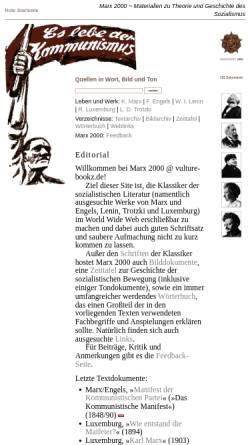 Vorschau der mobilen Webseite www.vulture-bookz.de, Marx 2000 @ vulture-bookz.de