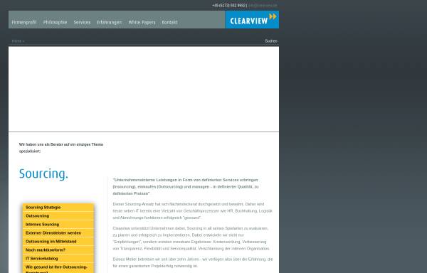 Vorschau von www.clearview.de, Clearview Consulting GmbH