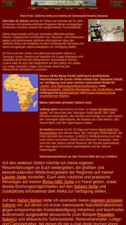Vorschau der mobilen Webseite www.afrika-pur.de, Afrika Pur
