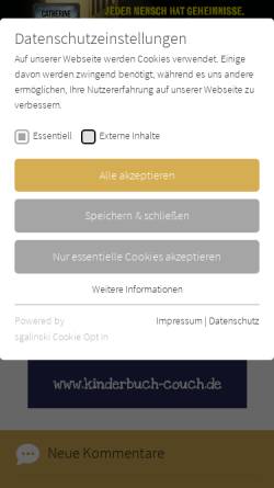 Vorschau der mobilen Webseite www.krimi-couch.de, Mickey Spillane