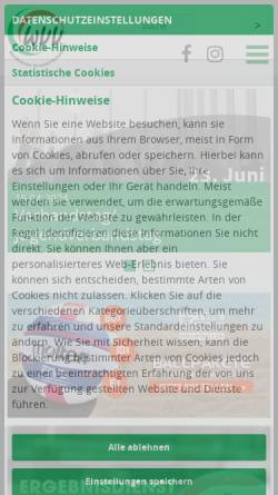 Vorschau der mobilen Webseite www.volleyball.nrw, Westdeutscher Volleyball-Verband