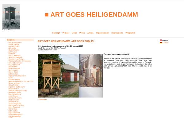 Vorschau von www.art-goes-heiligendamm.net, Art goes Heiligendamm