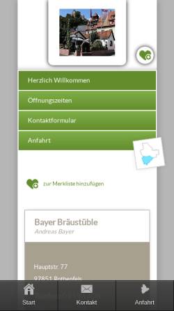Vorschau der mobilen Webseite main-spessart.msp.info, Bayer Bräu GmbH