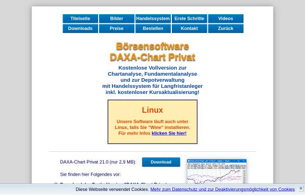 Vorschau von www.daxa-chart.de, Vermögensberatung Martin Iwersen