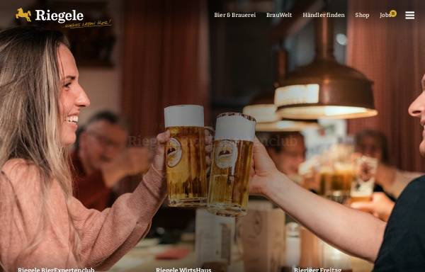 Vorschau von www.riegele.de, Brauerei S. Riegele Inh. Riegele KG