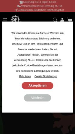 Vorschau der mobilen Webseite tmb.de, Grüner Brauerei GmbH & Co. KG