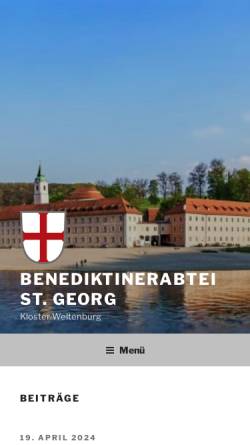 Vorschau der mobilen Webseite www.kloster-weltenburg.de, Klosterbrauerei Weltenburg GmbH