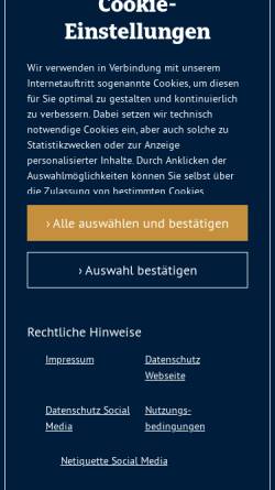 Vorschau der mobilen Webseite www.paulaner.de, Paulaner Brauerei GmbH & Co KG
