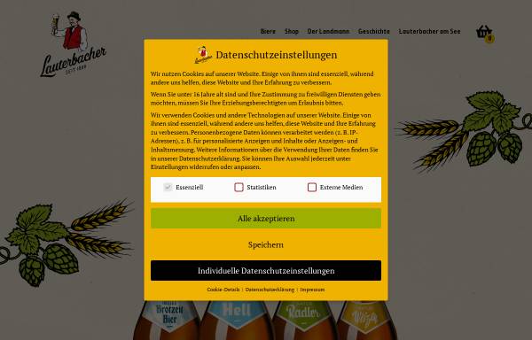 Vorschau von www.lauterbacher.de, Privatbrauerei Lauterbach, L. Ehnle GmbH & Co. KG