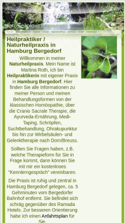 Vorschau der mobilen Webseite www.naturheilpraxis-bergedorf.de, Naturheilpraxis Bergedorf