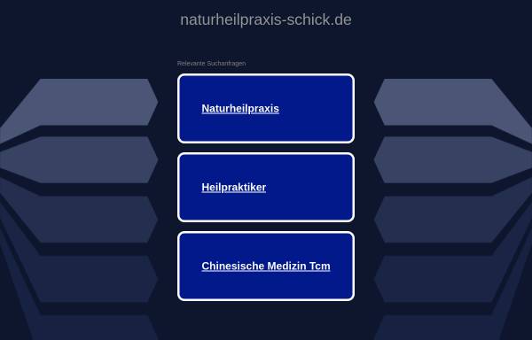 Vorschau von naturheilpraxis-schick.de, Naturheilpraxis Tatjana Schick