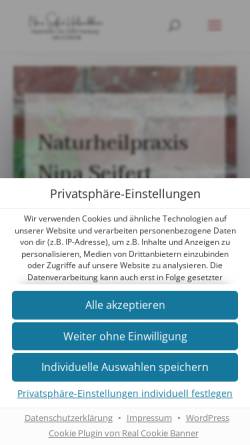 Vorschau der mobilen Webseite heilpraxis-seifert.de, Naturheilpraxis Nina Seifert