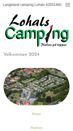 Vorschau der mobilen Webseite www.lohalscamping.dk, Lohals Camping