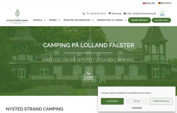 Vorschau von nystedcamping.dk, Nysted Camping
