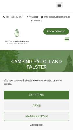 Vorschau der mobilen Webseite nystedcamping.dk, Nysted Camping