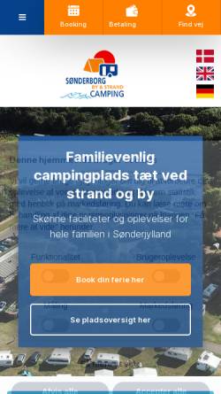 Vorschau der mobilen Webseite www.sonderborgcamping.dk, Sønderborg Camping