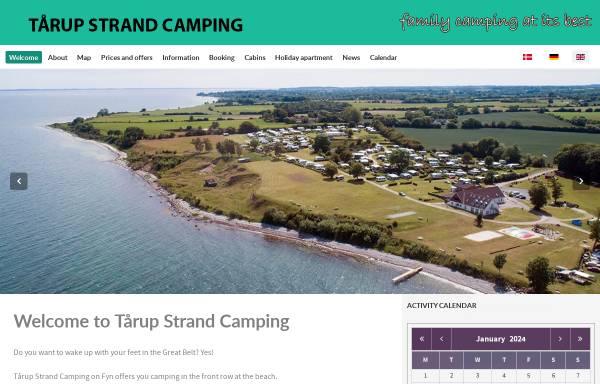 Vorschau von www.taarupstrandcamping.dk, Taarup Strand Camping - Frørup