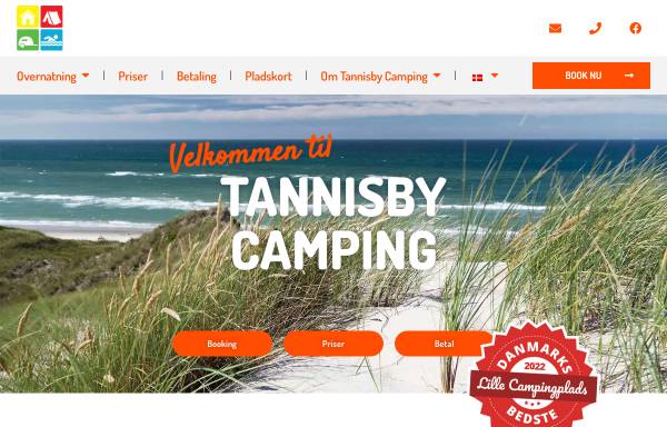 Vorschau von www.tannisbycamping.dk, Tannisby Camping - Tversted