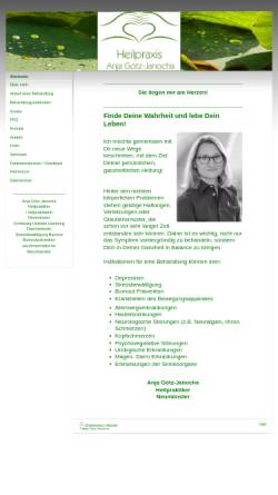 Vorschau der mobilen Webseite www.heilpraxis-goetz.de, Anja Götz