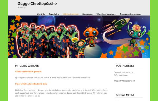 Vorschau von www.chrottepoesche.ch, Guggenmusik Chrottepösche