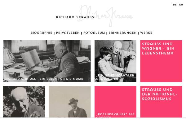 Vorschau von www.richardstrauss.at, Richard Strauss online