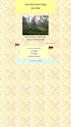Vorschau der mobilen Webseite www.webgallery.co.nz, Eine Reise nach Tonga - 2004