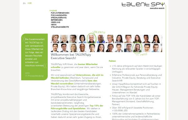 Vorschau von www.talentspy.de, TalentSpy GmbH & Co.KG