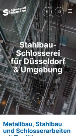 Vorschau der mobilen Webseite www.schiemann-langenfeld.de, Schlosserei Schiemann GmbH